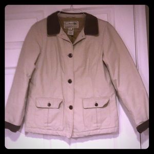 LL Bean quilted inside khaki jacket